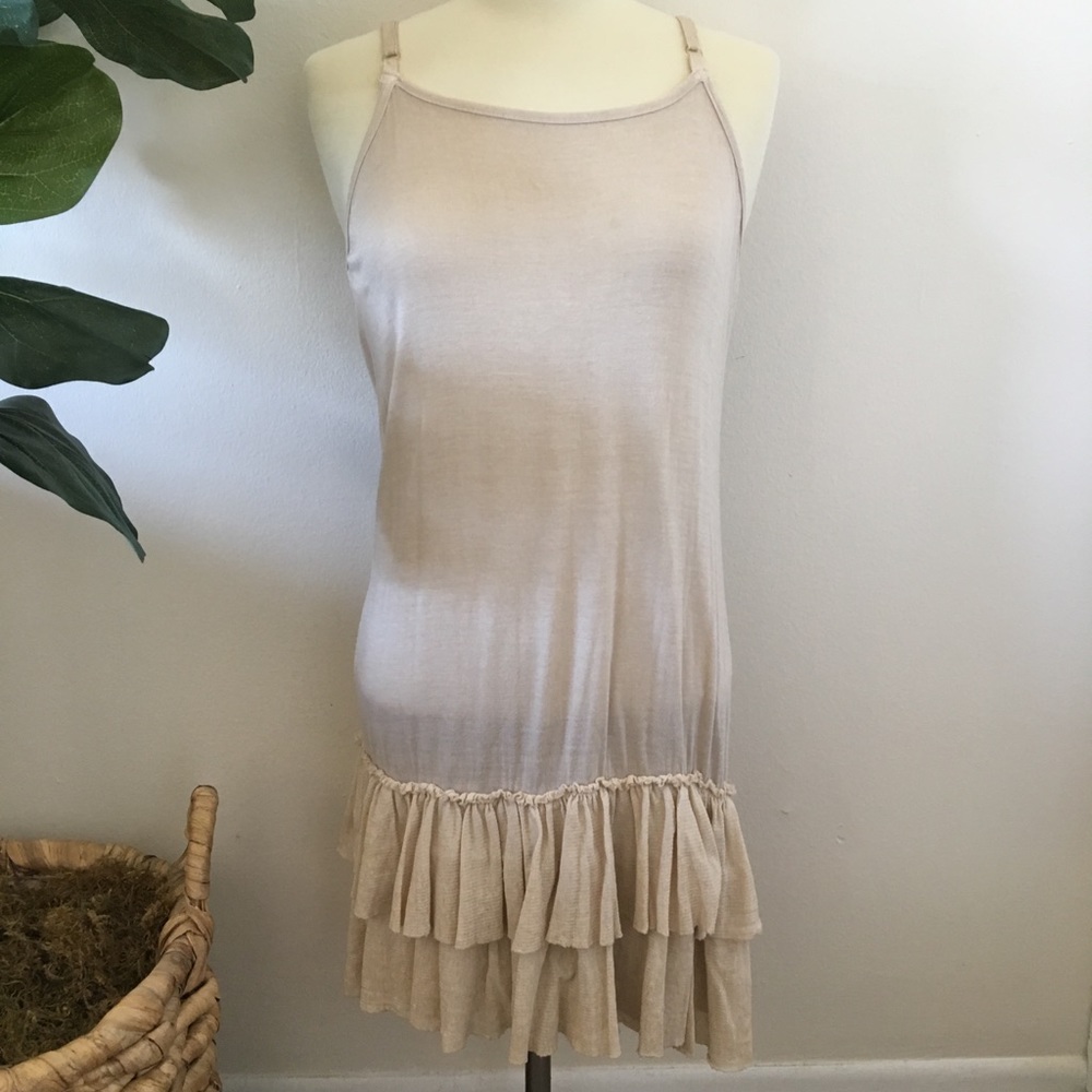 Ruffled Slip Dress